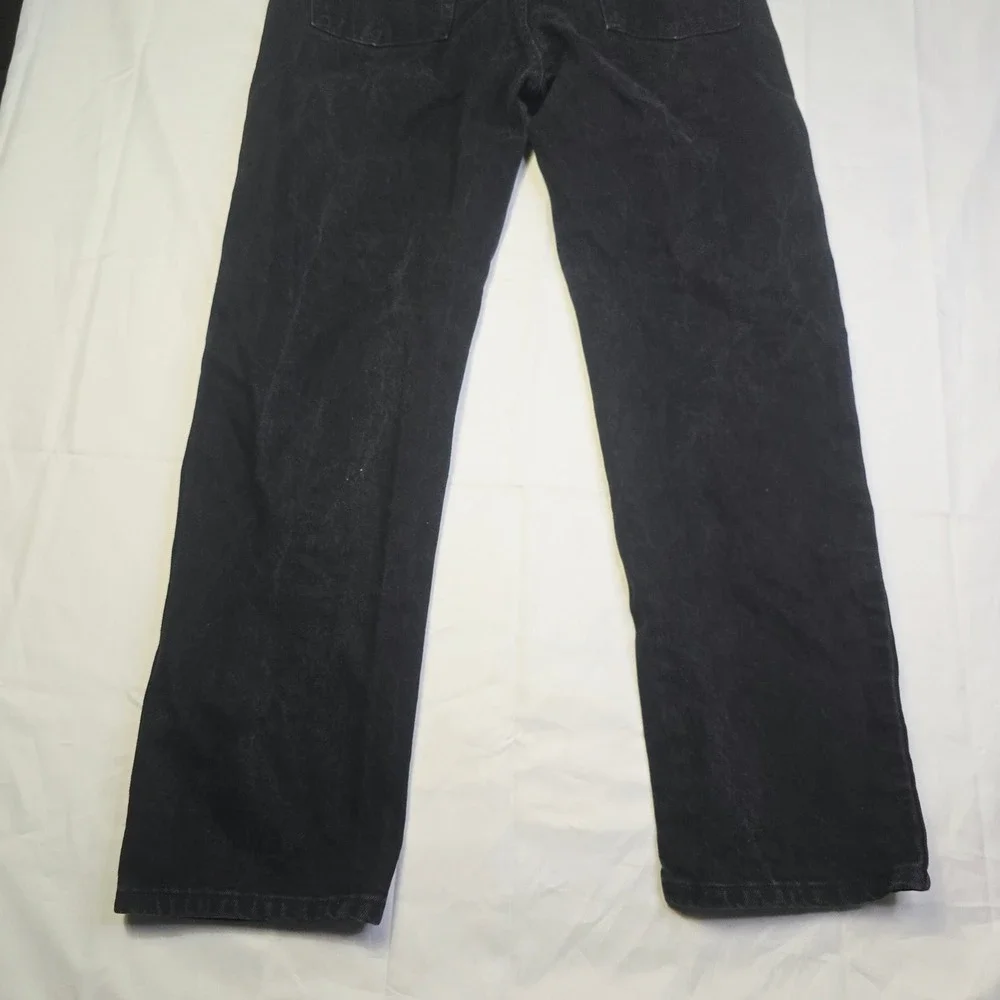 Rustler Men's Regular Fit Denim Jeans 36x32 Black Straight Leg Cotton T10